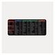 Covoras pentru mouse extins, cauciuc natural, suprafata textila neteda, antiderapant, imprimeu comenzi Windows, Multicolor, 300x800 mm, 4 mm