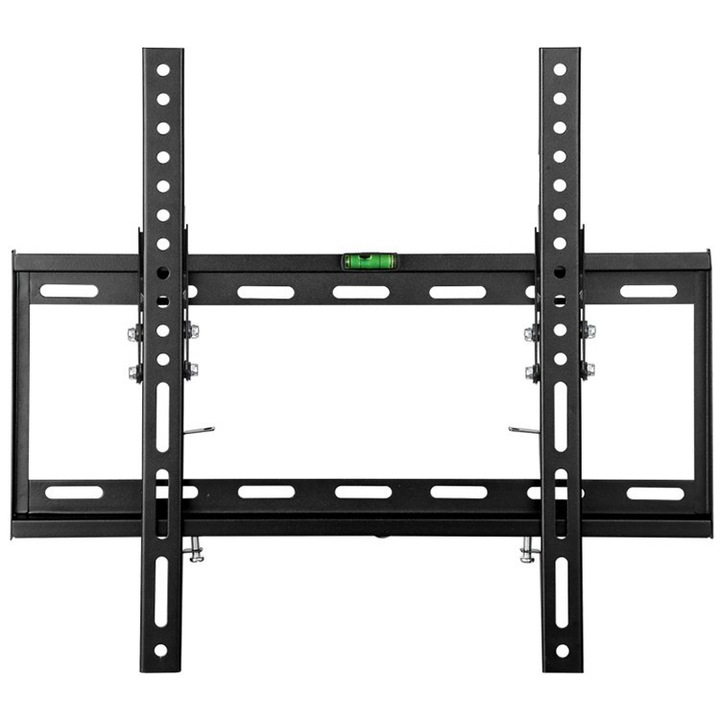 Suport de perete TV fix EAG-7470, pentru ecrane 32–70 inch, VESA pana la 600x400 mm, inclinare 0–10°, distanta 25 mm, capacitate 50 kg, negru
