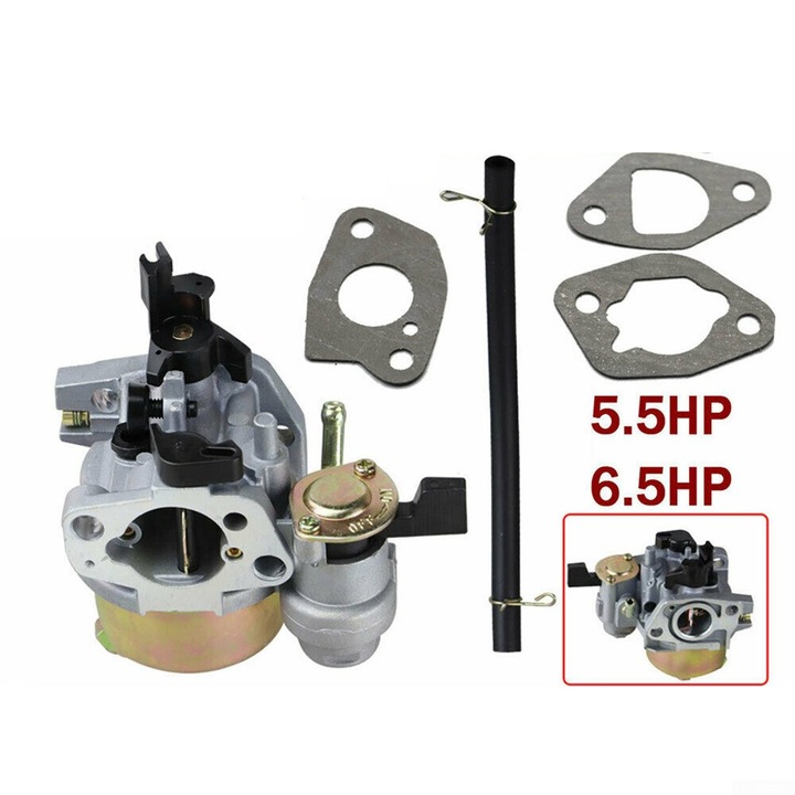Carburator YANYXR pentru motor 168F (5.5 HP / 6.5 HP) compatibil Jingke Huayi Ruixing, kit montaj, BCS3090528