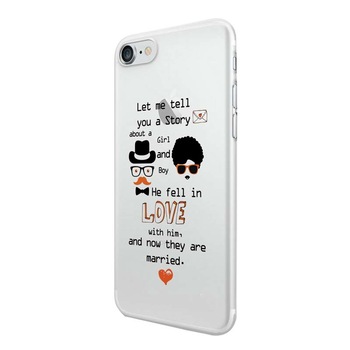 Husa Silicon, Transparent, 0.5MM, Married, Apple iPhone 7/8 Husa Silicon, Transparent, 0.5MM, Married, Apple iPhone 7/8