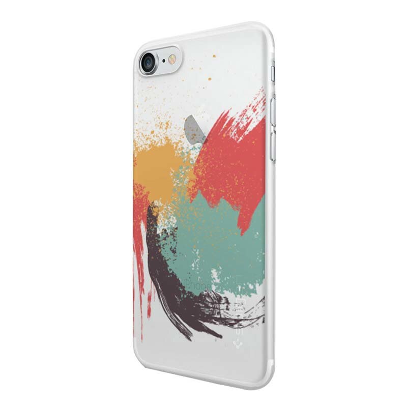 Husa Silicon, Transparent, 0.5MM, Painting, Apple iPhone 6/6S