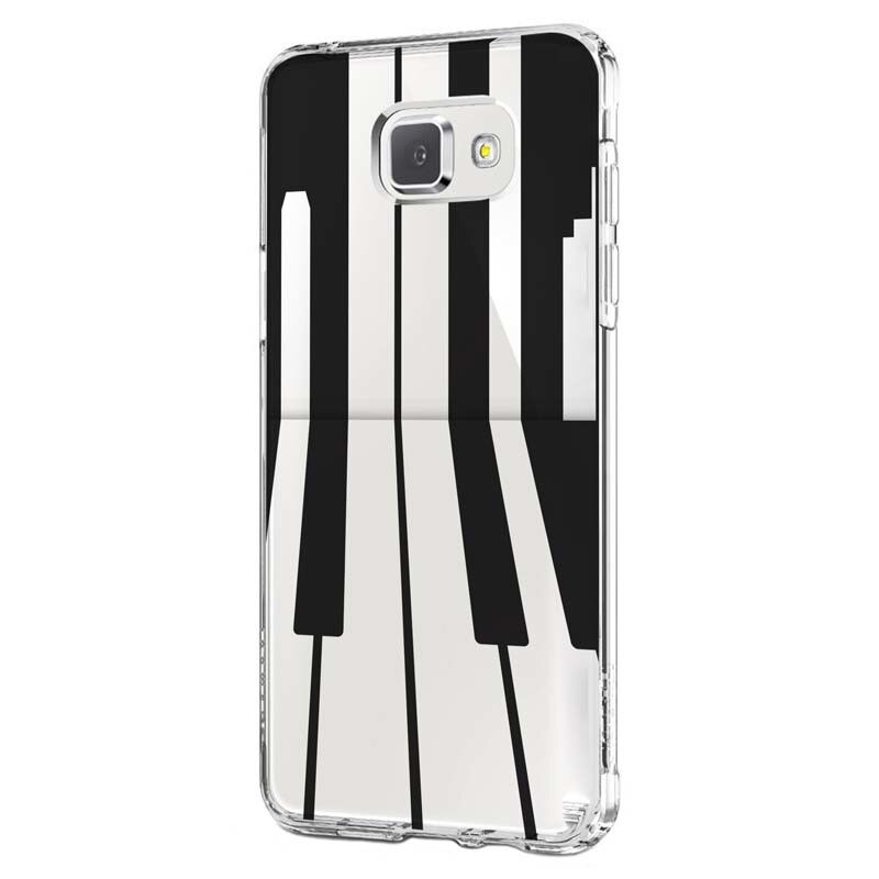 Husa Silicon, Transparent, Ultra Slim 0.3MM, Piano, Samsung Galaxy A5 2017