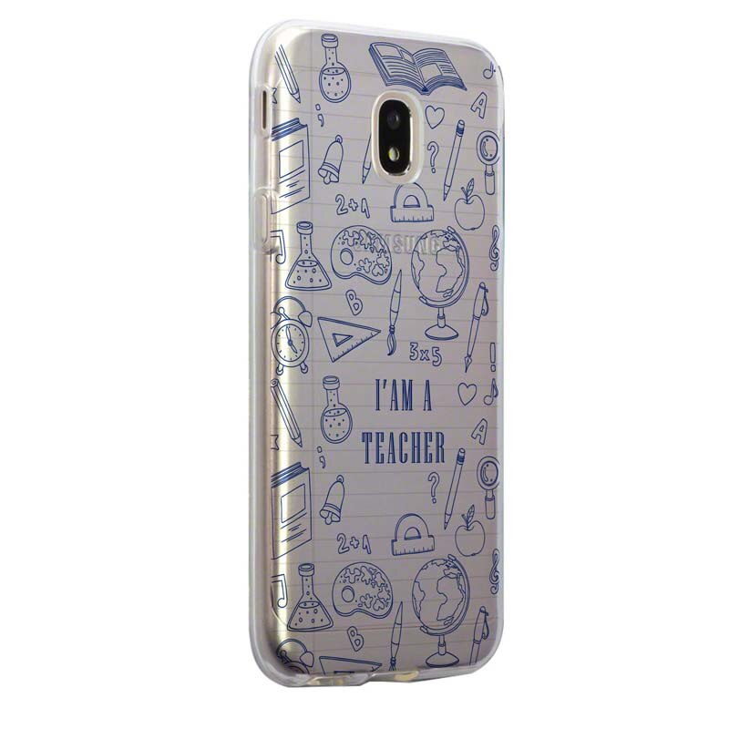 Husa Silicon, Transparent, Ultra Slim 0.3MM, School, Samsung Galaxy J5 2017