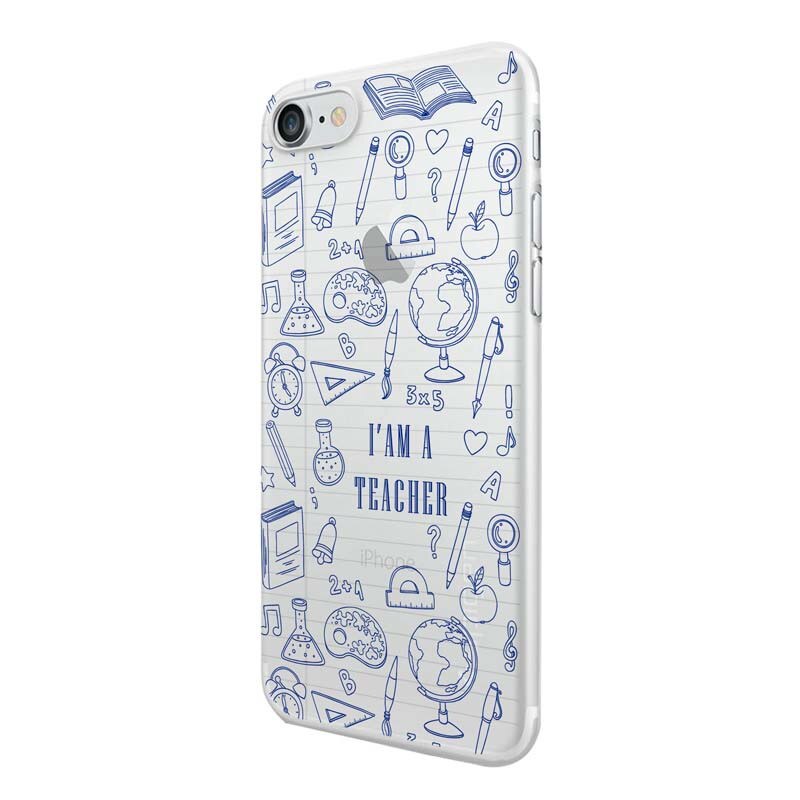 Husa Silicon, Transparent, 0.5MM, School, Apple iPhone 6/6S