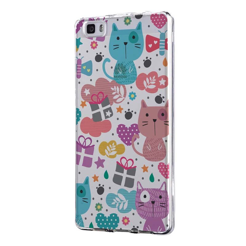 Husa Silicon, Transparent, Slim, Lovely Cat, Huawei Nova 2S