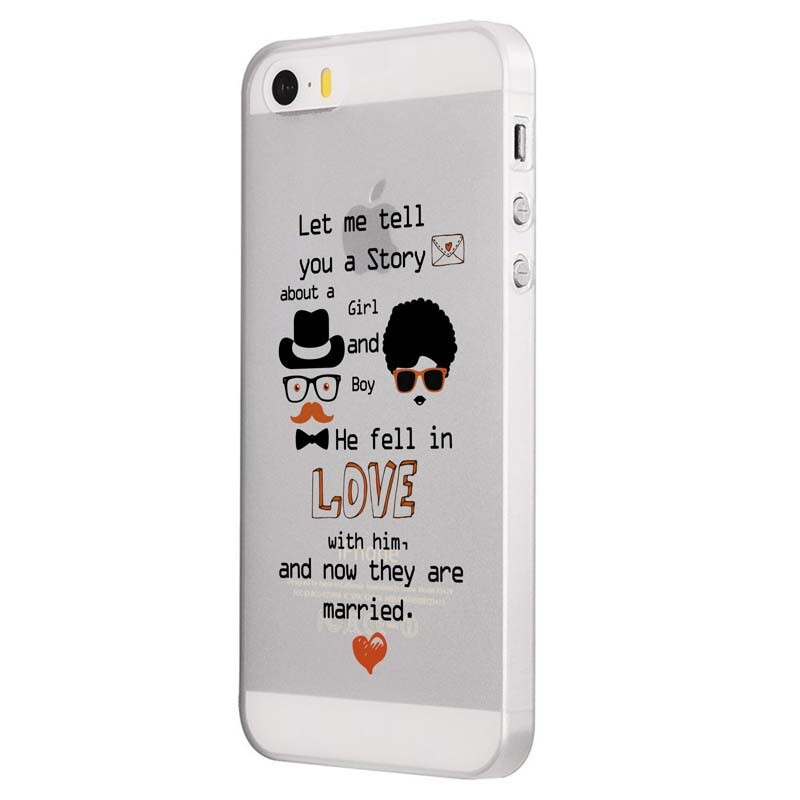 Husa Silicon, Transparent, 0.5MM, Married, Apple iPhone 5/5S/SE