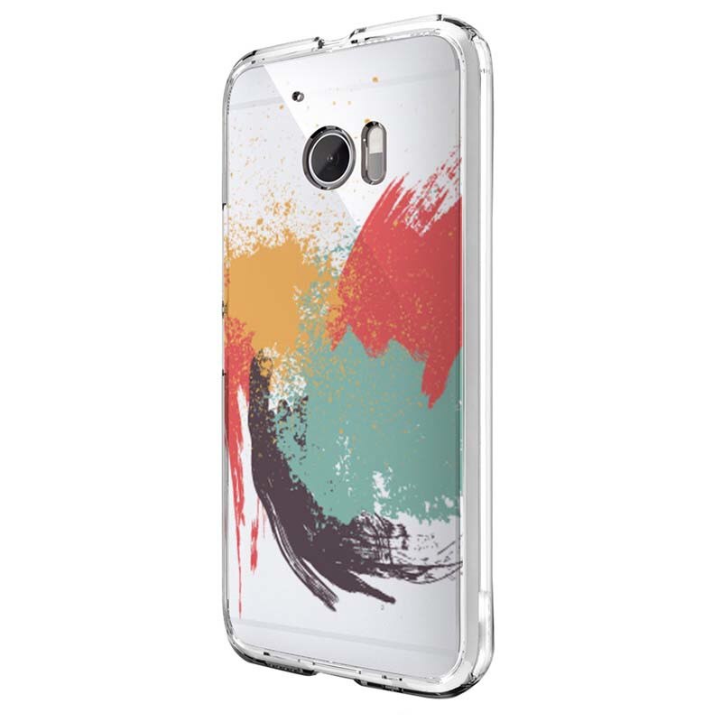 Husa Silicon, Transparent, Slim, Painting, HTC U Ultra