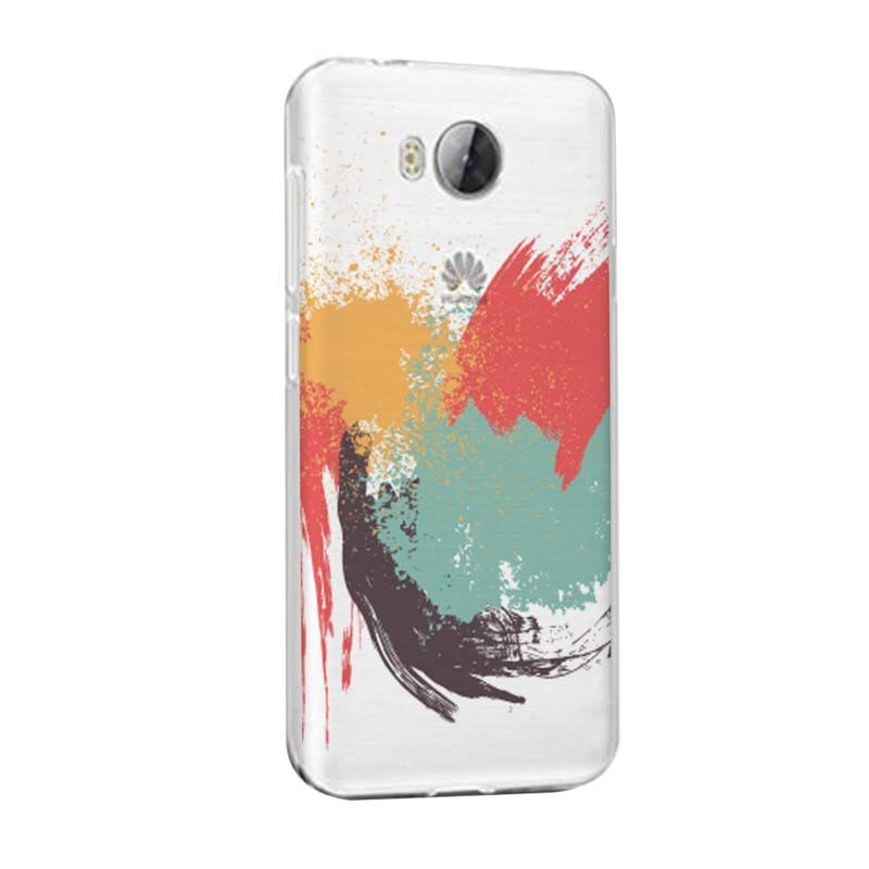 Husa Silicon, Transparent, Slim, Painting, Huawei Honor 4A