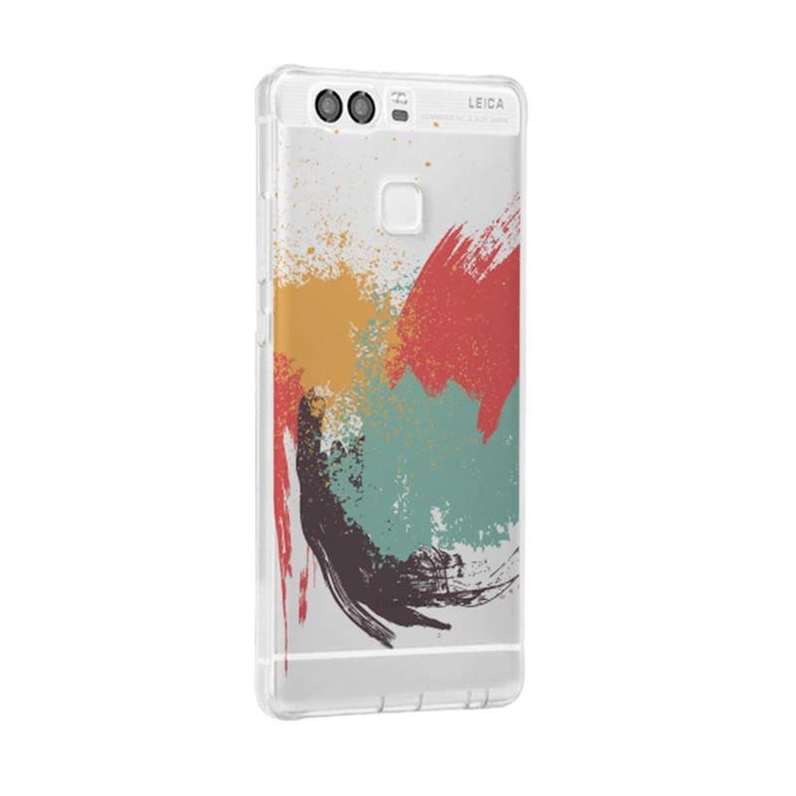 Husa Silicon, Transparent, Ultra Slim 0.3MM, Painting, Huawei P10 LITE