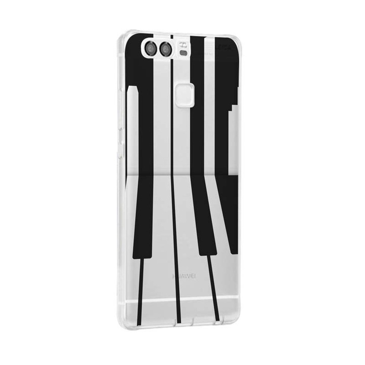 Husa Silicon, Transparent, Ultra Slim 0.3MM, Piano, Huawei P10 LITE