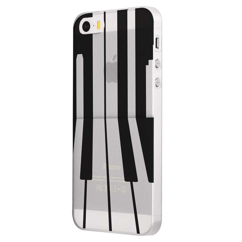 Husa Silicon, Transparent, 0.5MM, Piano, Apple iPhone 5/5S/SE
