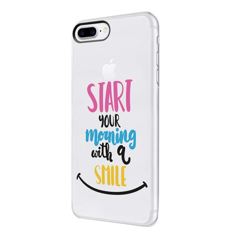 Husa Silicon, Transparent, Slim, Smile At Morning, Xiaomi Mi A1
