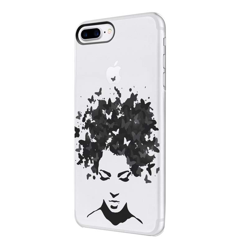 Husa Silicon, Transparent, Slim, Woman B&W, Xiaomi 6