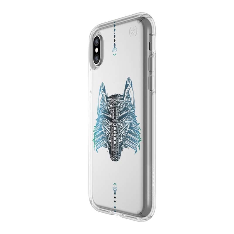 Husa Silicon, Transparent, 0.5MM, Wolf, Apple iPhone X
