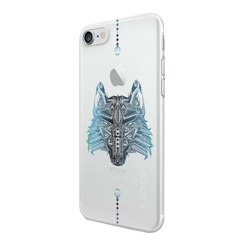 Husa Silicon, Transparent, Ultra Slim 0.3MM, Wolf, Apple iPhone 6 / 6S