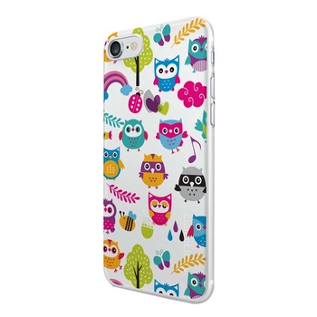 Husa Silicon, Transparent, 0.5MM, owl, Apple iPhone 7/8 Husa Silicon, Transparent, 0.5MM, owl, Apple iPhone 7/8
