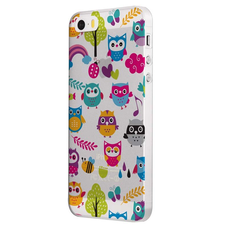 Husa Silicon, Transparent, Slim, OWL, Xiaomi Mi5S