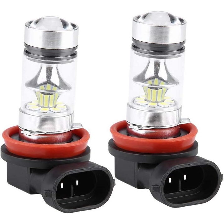 LED крушка H8/H9/H11 EAG-10427, 100W, 20 SMD, 6000K, 1800 lm/крушка, студено бяла, комплект 2 бр.