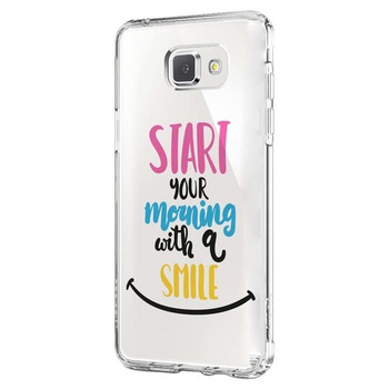Husa Silicon, Transparent, Ultra Slim 0.3MM, Smile At Morning, Samsung Galaxy A5 2017 Husa Silicon, Transparent, Ultra Slim 0.3MM, Smile At Morning, Samsung Galaxy A5 2017