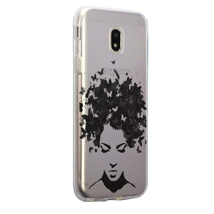 Силиконов калъф, Прозрачен, Тънък, Женски Ч/б, HTC Desire 12 Plus