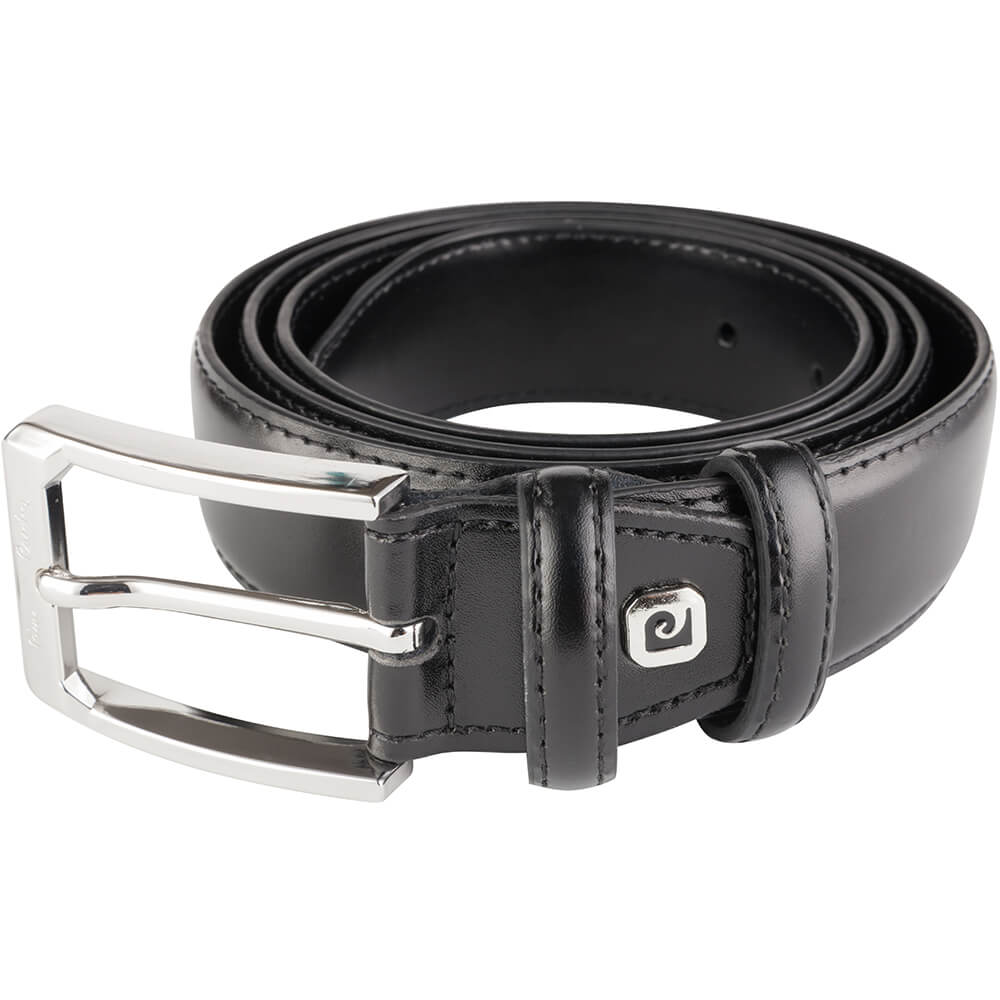 Curea barbati din piele naturala Pierre Cardin GCB277, Negru