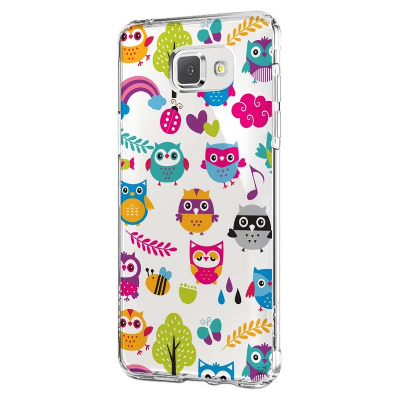Husa Silicon, Transparent, Ultra Slim 0.3MM, owl, Samsung Galaxy A5 2017