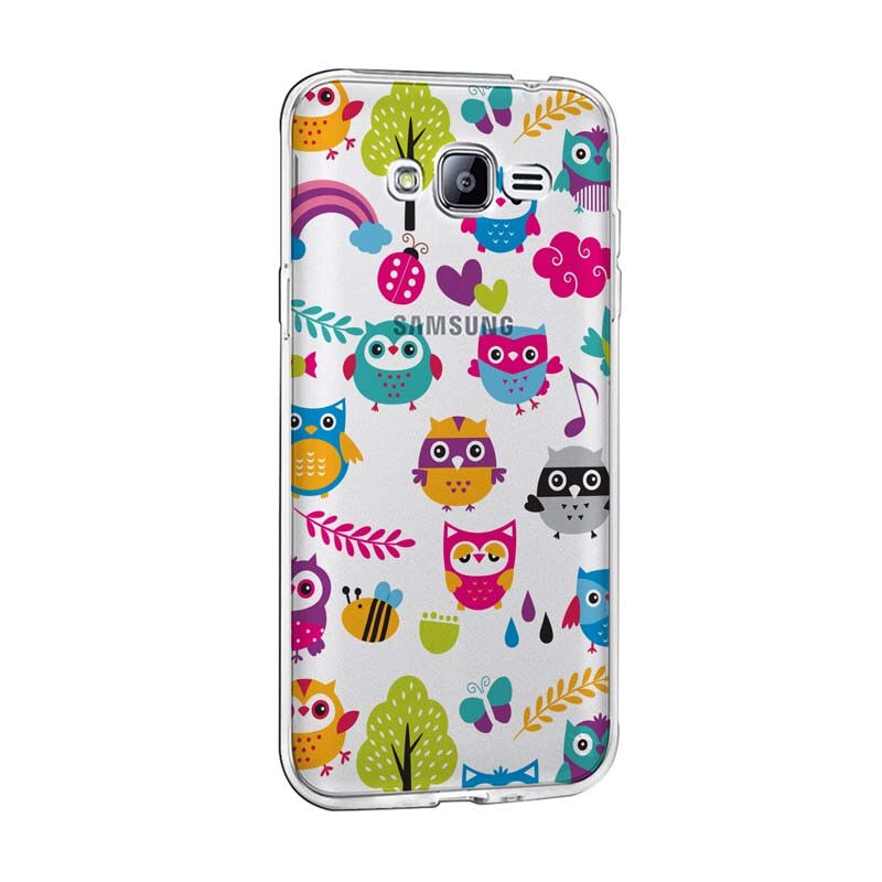 Husa Silicon, Transparent, Ultra Slim 0.3MM, owl, Samsung Galaxy J5 2016