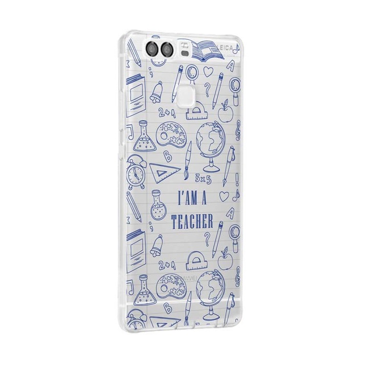 Husa Silicon, Transparent, Ultra Slim 0.3MM, School, Huawei P10 LITE