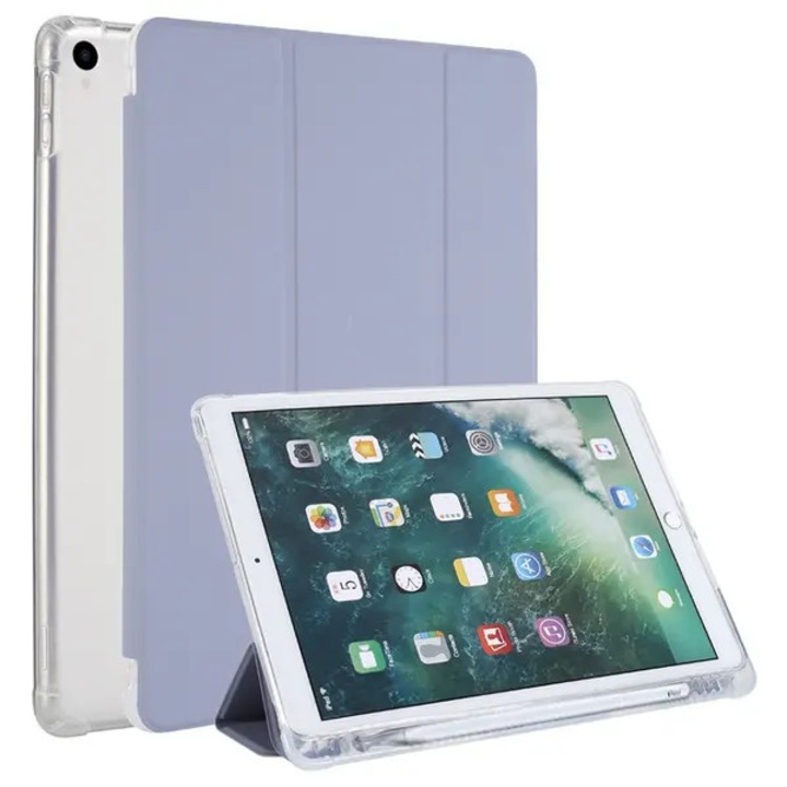 Husa pentru iPad 10 (10,9", 2022) 31CJ-K0274-260814-1972, compartiment lateral pentru stylus, capota tri-fold, margini cu airbag anti-soc, lavanda