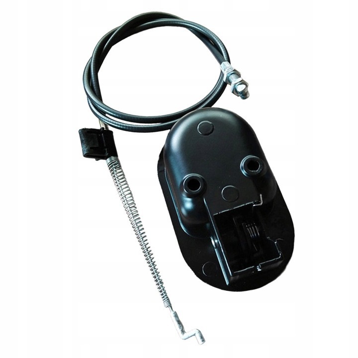 Maneta de eliberare pentru recliner 31CJ-K0274-260814-5334, aluminiu, cablu 97 cm, arc 12 cm, negru