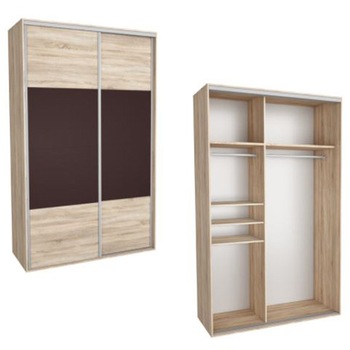 Dressing Kadir 150 2A Front Stejar Sonoma/Maro, Genarom, 150 x 242 x 67 cm Dressing Kadir 150 2A Front Stejar Sonoma/Maro, Genarom, 150 x 242 x 67 cm