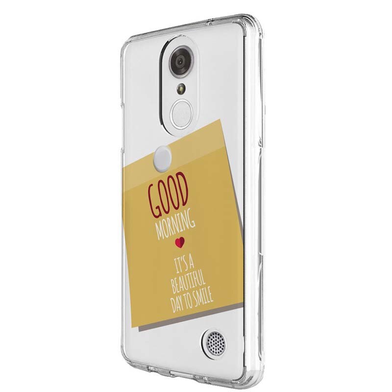 Husa Silicon, Transparent, Slim, Sticker Good Morning, Huawei Y7 / Enjoy 7 Plus / Nova Lite Plus 2017