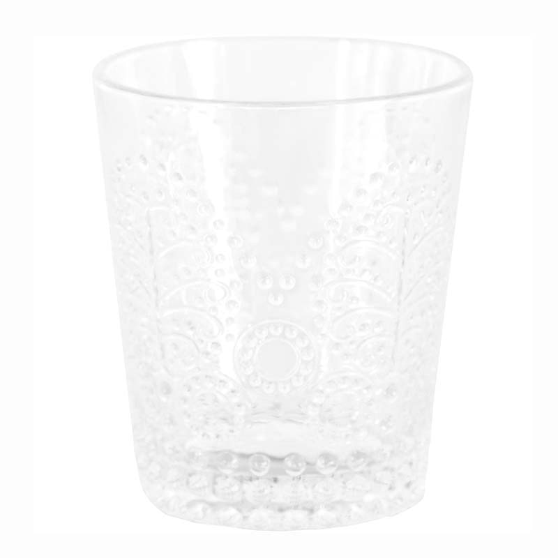 Pahar pentru apa din sticla cu model perlat