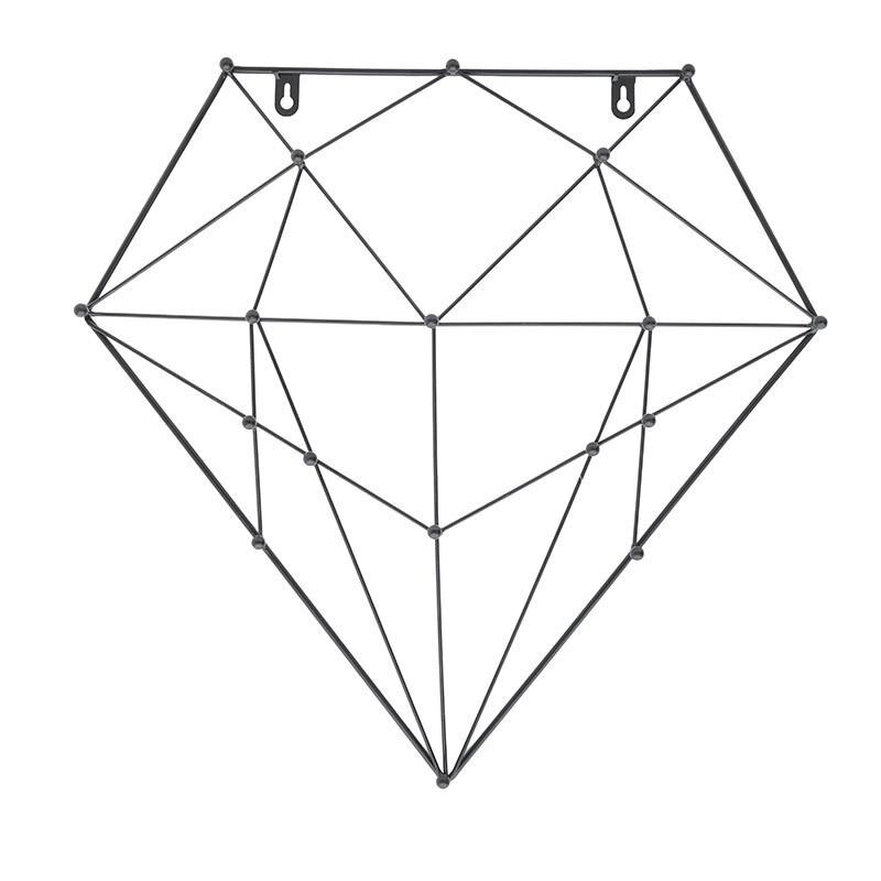 Decoratiune din metal pentru perete de culoare neagra