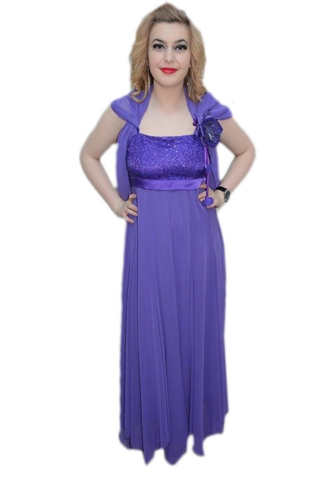 Rochie chic, cu paiete in partea de sus, D&J Exclusive, Mov