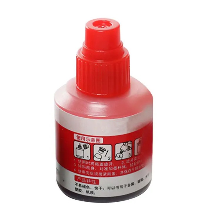 Refill cerneala pentru marker 31CJ-K0274-260814-1306, cu picurator, rezistenta la apa si la decolorare, rosu, 12 ml