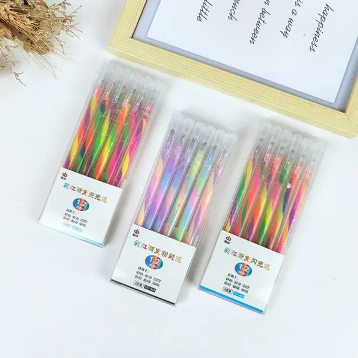 Pix gel multicolor CH-3, cu efect sclipici si schimbare de culoare, 6 bucati