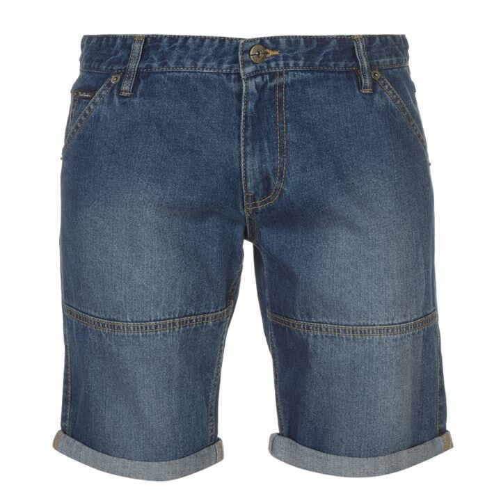 PIERRE CARDIN, Blugi scurti barbati, bumbac, Albastru