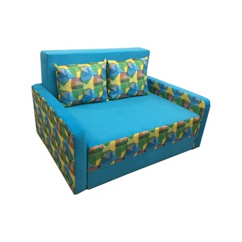 Canapea extensibila Isabel, MobAmbient, Turqoise, material textil, extensie din plasa de arcuri tip relaxa, cu lada de depozitare, 2 perne incluse, 160x190 cm Canapea extensibila Isabel, MobAmbient, Turqoise, material textil, extensie din plasa de arcuri tip relaxa, cu lada de depozitare, 2 perne incluse, 160x190 cm