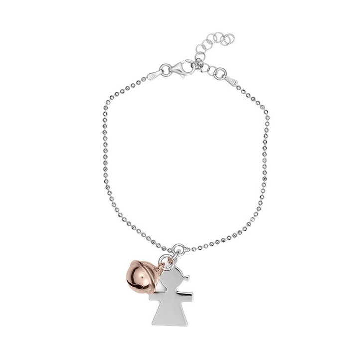 Bratara Argint Charm Fetita