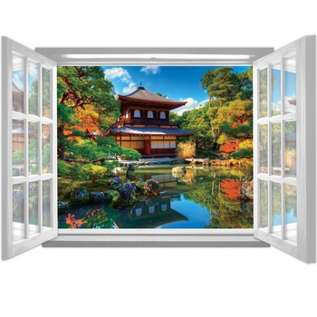 Fototapet DEGRETS 83730 Tailanda 3D fereastra 145x201cm Vlies Fototapet DEGRETS 83730 Tailanda 3D fereastra 145x201cm Vlies