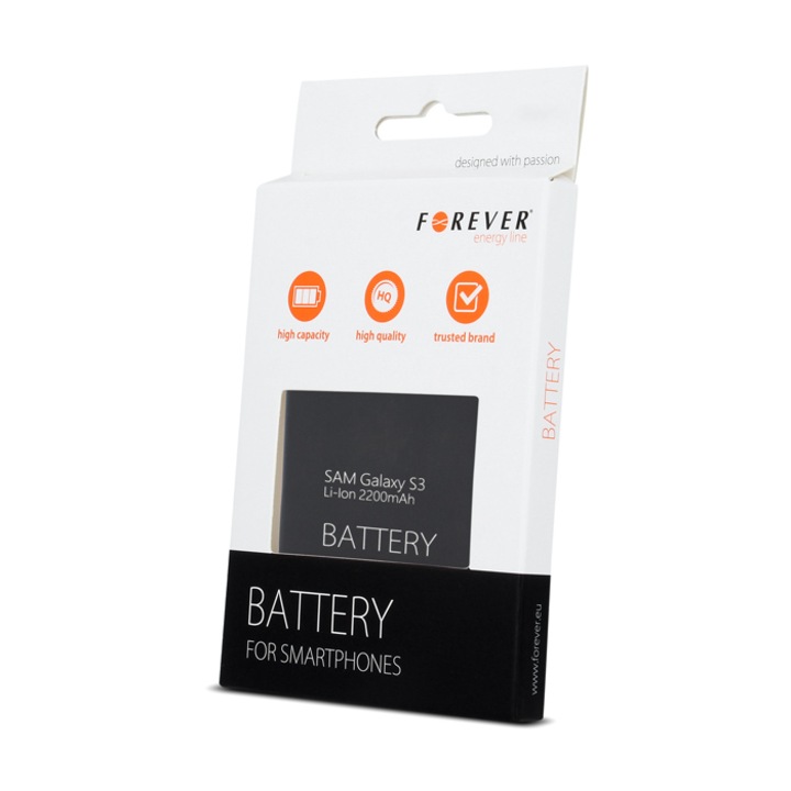Резервна батерия Forever за Samsung Galaxy S3/S3 Neo i9300/i9301, 2200 mAh, HQ, Blister