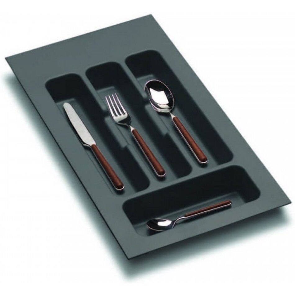 Suport organizare tacamuri, gri orion, pentru latime corp 300 mm, montabil in sertar bucatarie