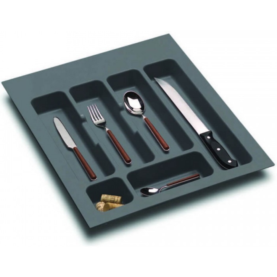 Suport organizare tacamuri, gri orion, pentru latime corp 450 mm, montabil in sertar bucatarie