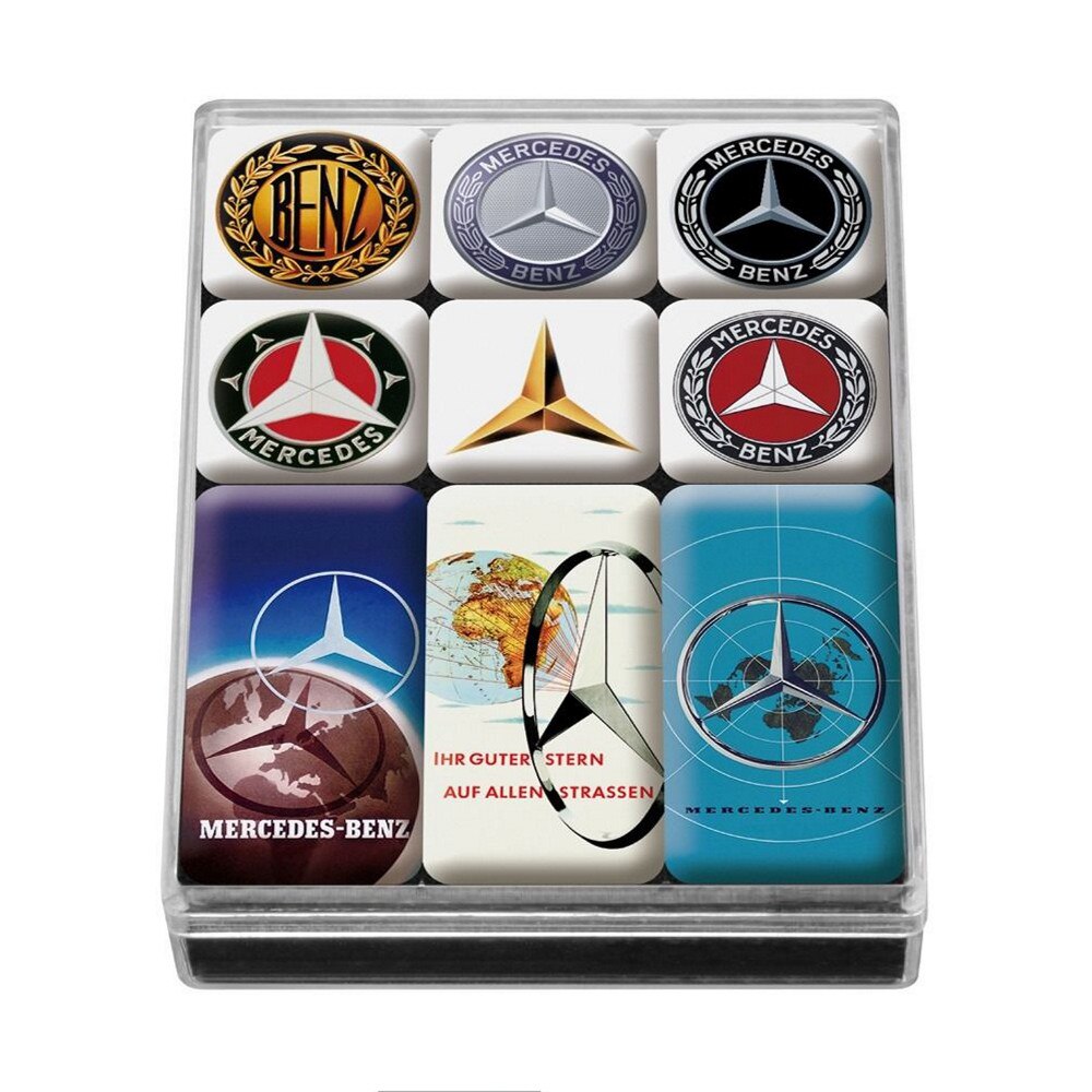 Set Magneti Decorativi Mercedes, Multicolor