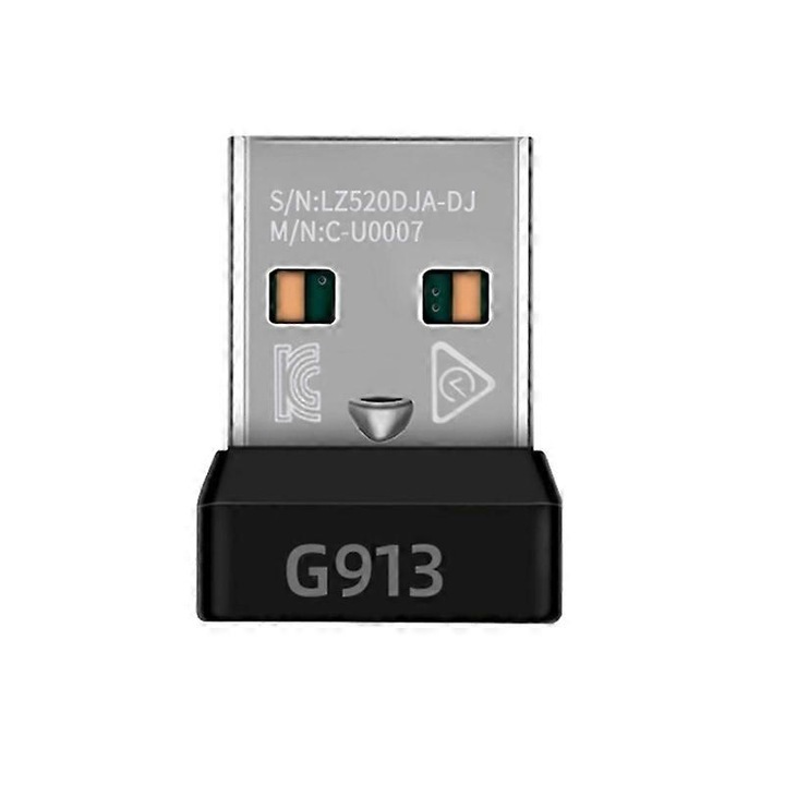 USB vezeték nélküli vevőegység ECJ-22954, kompatibilis a Logitech G913/G915 modellekkel, fekete, 1 db