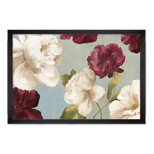 Tablou Inramat - Flori, Primavara, Bujori, Rama Neagra, 60 x 90 cm