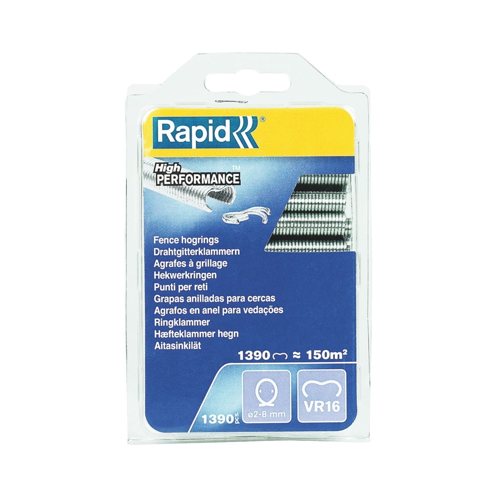 Capse gard Rapid HOG VR16/2-8mm, galvanizate, 1390 buc/blister