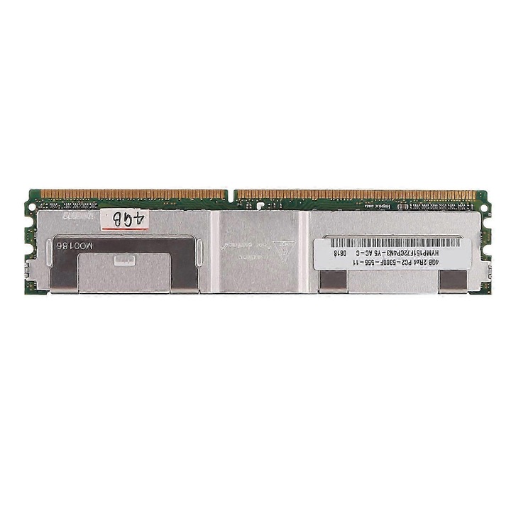 Memória RAM DDR2 ECJ-30627 4GB PC2-5300 (667 MHz), 240-tűs, 1.8V, hűtőbordával, ezüst, 13.3 cm