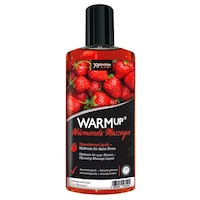 Ulei de Masaj Erotic WarmUp Strawberry, Joydivision, cu efect de incalzire, aroma capsuni, comestibil, 150 ml